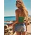 Bershka Top  rumena / zelena / rdeča / bela