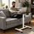 ModernHome mobilni podesivi sto za laptop 70 × 48 cm, visina 71,5–112 cm, crni