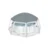 Bestway Gazebo za okrugle bazene 58612, 600 x 600 x 295 cm, Sivo-beli