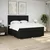 Vidaxl Box spring postelja z vzmetnico črn 200x200 cm blago