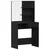 Toaletni stol Crni hrast 74,5 x 40 x 141 cm Konstruirano drvo