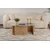 Hanah Home Klub sto Vetrino, 105x65x40cm, Braon