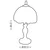 BRILAGI - Tiffany vitražna stona lampa IVORY SMOOTH 1xE27/60W/230V