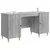 Stol s policom Siva sonoma 142,5 x 50 x 75 cm Konstruirano drvo