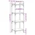 Regal za knjige s 4 razine siva boja hrasta 40x30x120 cm drveni