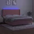 Vidaxl Box spring postelja z vzmetnico LED roza 180x200 cm žamet