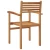 Stolica 6 pcs Smeđa 56 x 55 x 90.5 cm Čvrsto teak drvo