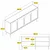 Hanah Home Komoda Lyon 80 180x80x35cm Krem-Zlatna