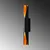 Opviq Zidna lampa Vega-15366, 8x59x12cm, IP20, Crna