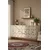 Hanah Home komoda Moka 150, 150 cm, bela / travertin / zlatna