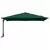 Vrtni suncobran Zelena 248,5 x 247,5 x 160 cm Poliester i čelik