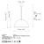 Opviq Luster Kure-50-Mr-723-1, 50x50x121cm, IP20, Zlatne boje