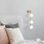 Opviq Domino 11045 Zidna lampa, Bronza