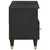 TV ormar s ladicama Crna 100 x 33 x 46 cm Čvrsto drvo manga