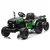 Akumulatorski traktor s prikolico temno zelena 24 V