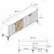Hanah Home Komoda Venedik 180x78x35cm Orah