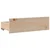Vidaxl Posteljni okvir brez vzmetnice s predali 75x190 cm borovina