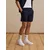 DAN FOX APPAREL Hlače Ian marine/bela