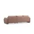 Atelier del Sofa Lily Corner Right Ugaona garnitura, Pink