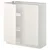 METOD Podni element s policama/2 vrata, bela/Veddinge bela, 80x37 cm