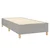 Krevet box spring s madracem LED svjetlosivi 100x200 cm tkanina