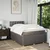 Vidaxl Box spring postelja z vzmetnico taupe 120x190 cm blago