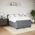 Vidaxl Box spring postelja z vzmetnico temno siva 140x200 cm žamet