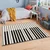 Conceptum Hypnose Tepih Hmi Kdc-85, Pravougaoni, 80 x 140 cm, Crno-beli