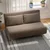 Homestar Sofa postelja z nastavljivim naslonom v 3 položajih 141x90x81 cm rjava
