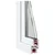 vidaXL Okno za klet RISOR 50 x 55 cm PVC in steklo