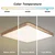 Brilagi - LED prigušiva svetiljka WOODLINE SQUARE LED/180W/230V hrast 100x100 cm + daljinski upravljač