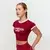 GymBeam Women‘s Varsity T-Shirt Red