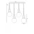 Opviq Luster 2612368, Crni