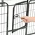 Vidaxl Ograda za pse 12 panelov jeklo 80x60 cm črne barve
