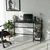 Hanah home Radni sto 130x75x60cm Crno-Sivi