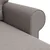 Vidaxl Kavč Taupe 215 x 138 x 80 cm Kovina