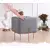 Atelier del Sofa Tabure 40x42x40cm, Sivo