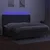 Vidaxl Box spring postelja z vzmetnico LED temno siva 200x200 cm blago
