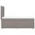 Vidaxl Box spring postelja z vzmetnico taupe 100x200 cm blago