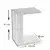 Hanah home Klub sto Pasific C 30x61x43cm Belo-Crni