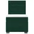 Vidaxl Box spring postelja z vzmetnico temno zelena 80x200 cm žamet