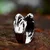 Prstan Double Skull - SS8-1101R