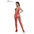 Suspender Catsuit with design red