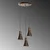 Conceptum Hypnose Luster KONIKKEM-6357-3-RETRO, 75-114cm, 40 cm, 3xE27