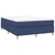 Vidaxl Box spring postelja z vzmetnico moder 140x190 cm blago