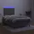 Krevet box spring s madracem LED tamnosivi 120 x 190 cm baršun
