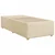 vidaXL Postelja boxspring z vzmetnico Krem 90 x 190 cm Blago