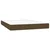 Vidaxl Box spring postelja z vzmetnico LED temno rjava 140x190cm blago