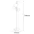 Opviq Faze NT 115 Podna lampa, Bela