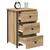 Noćni ormar s ladicama 2 pcs Smeđa 40 x 36 x 60 cm